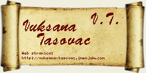 Vuksana Tasovac vizit kartica